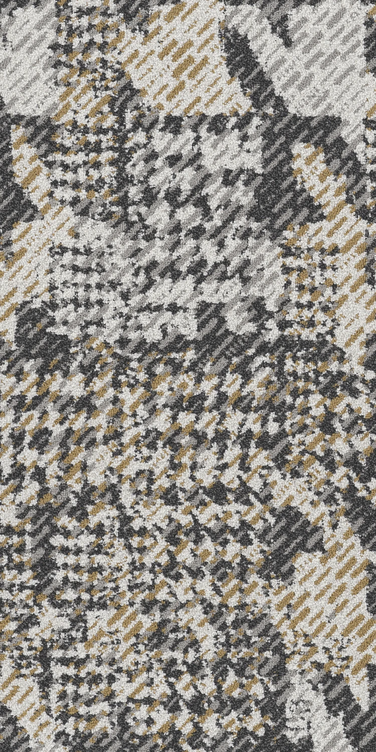 Suited Houndstooth tw sd 50x100 cm: Saffron 79210