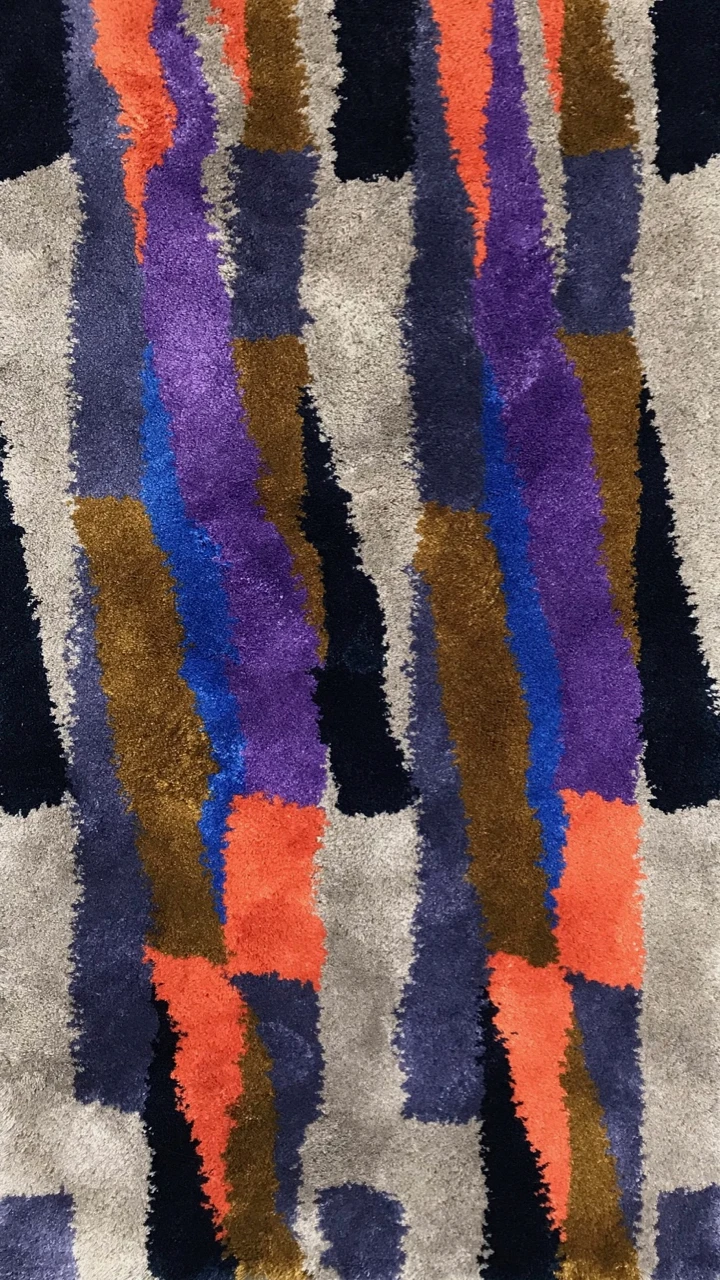 Perspective Stripes (Fame 18): Purple Orange