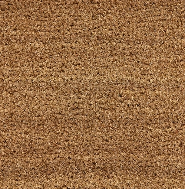 Kokosová rohož 40x60 cm přírodní - s náběhovou gumou: přírodní - s náběhovou gumou
